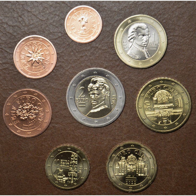 Euromince mince Rakúsko 2022 sada mincí (UNC)