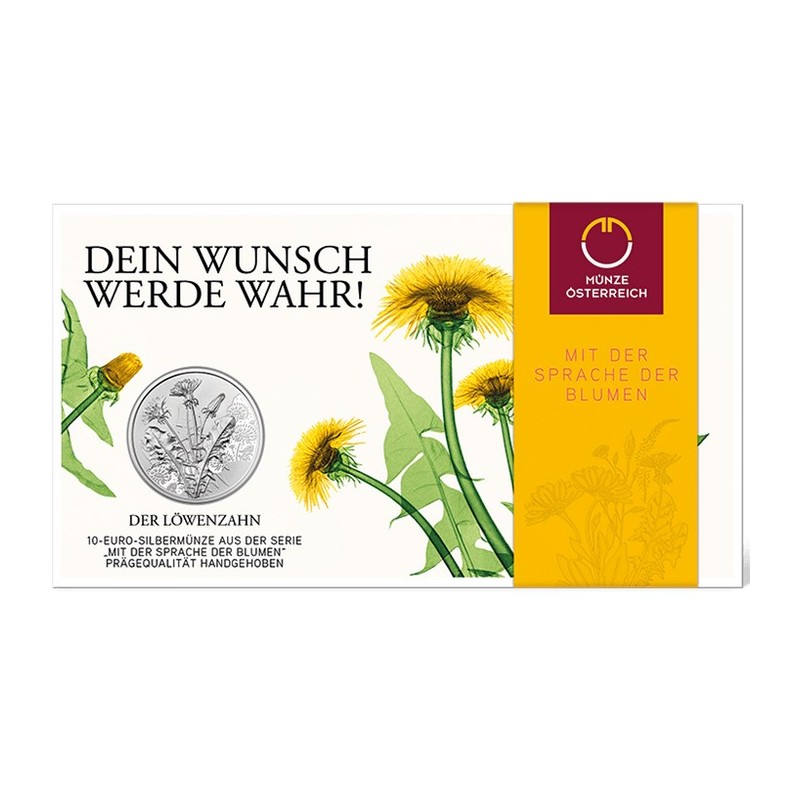 euroerme érme 10 Euro Ausztria 2022 - A pitypang (BU)
