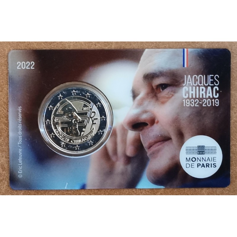 euroerme érme 2 Euro Franciaország 2022 - Jacques Chirac (BU)