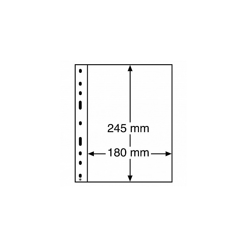 euroerme érme Leuchtturm OPTIMA lapok 180 x 245 mm (10 db)