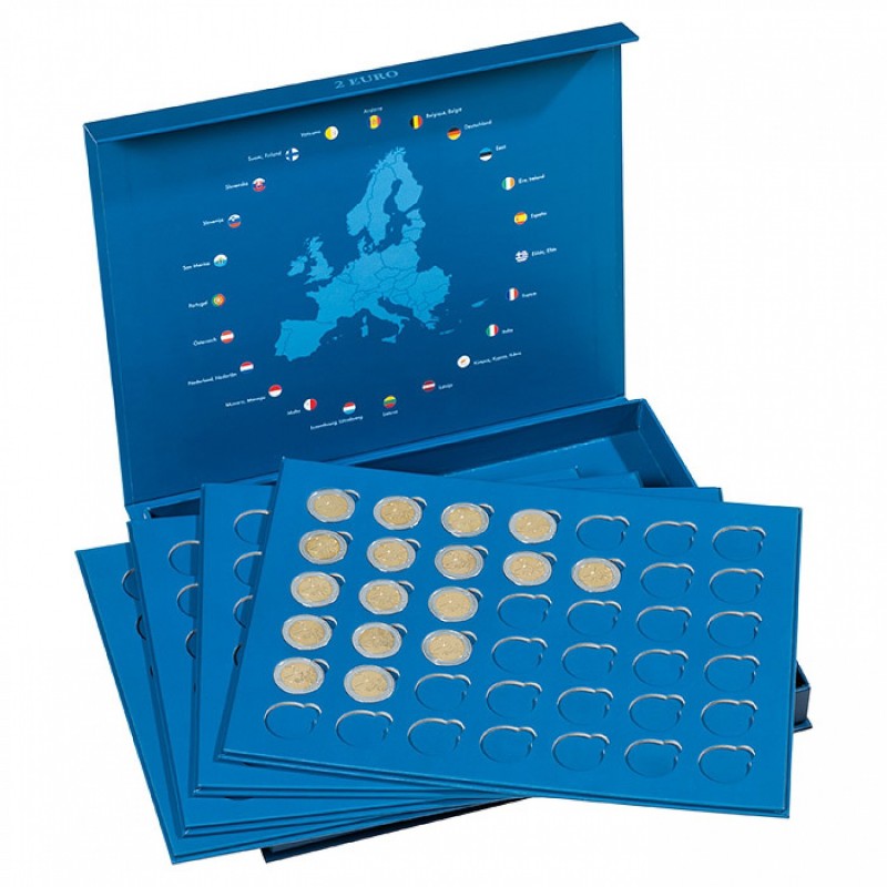 eurocoin eurocoins Leuchtturm Presso album for 168 2 Euro coins