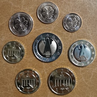 Euromince mince Nemecko 2022 \\"F\\" sada 8 mincí (UNC)