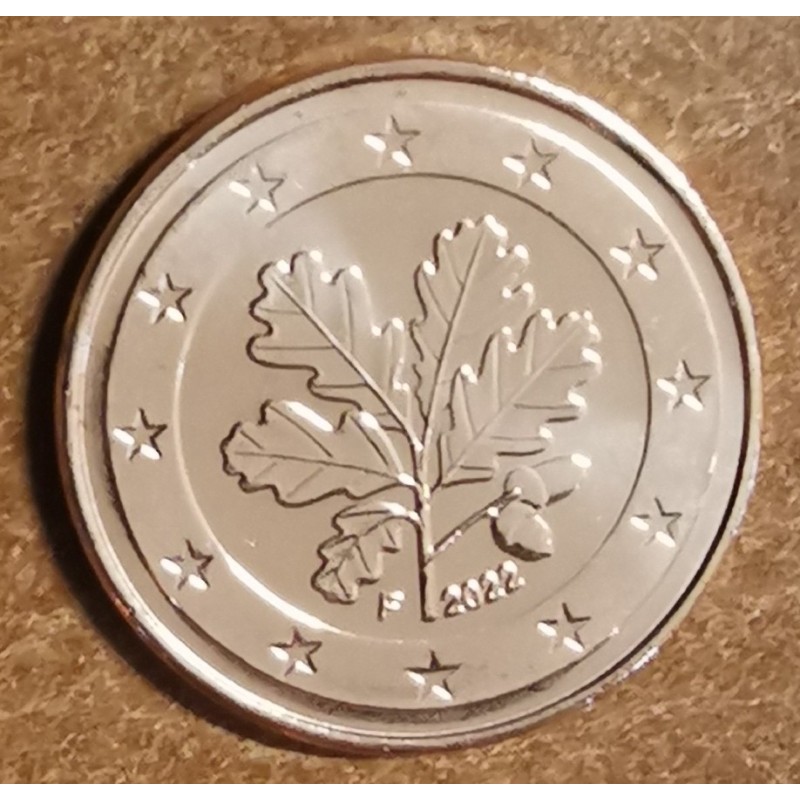 Euromince mince 1 cent Nemecko 2022 \\"F\\" (UNC)