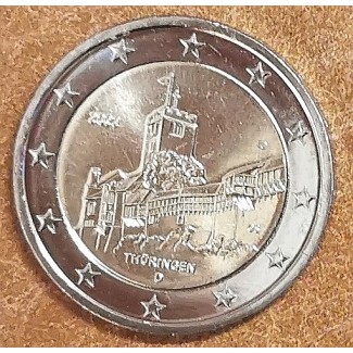 Euromince mince 2 Euro Nemecko 2022 \\"D\\" - Thüringen (UNC)