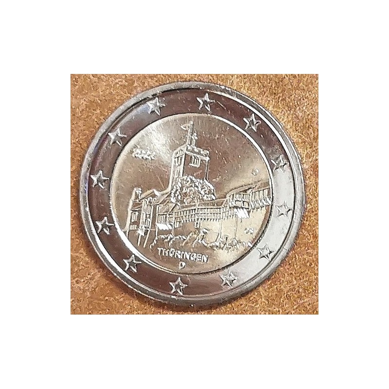 euroerme érme 2 Euro Németország 2022 \\"D\\" - Thüringen (UNC)