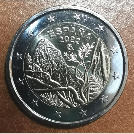 Euromince mince 2 Euro Španielsko 2022 - Národný park Garajonay (UNC)