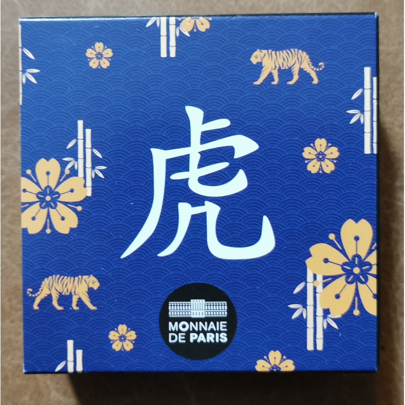 Euromince mince 10 Euro Francúzsko 2022 - Rok tigra (Proof)