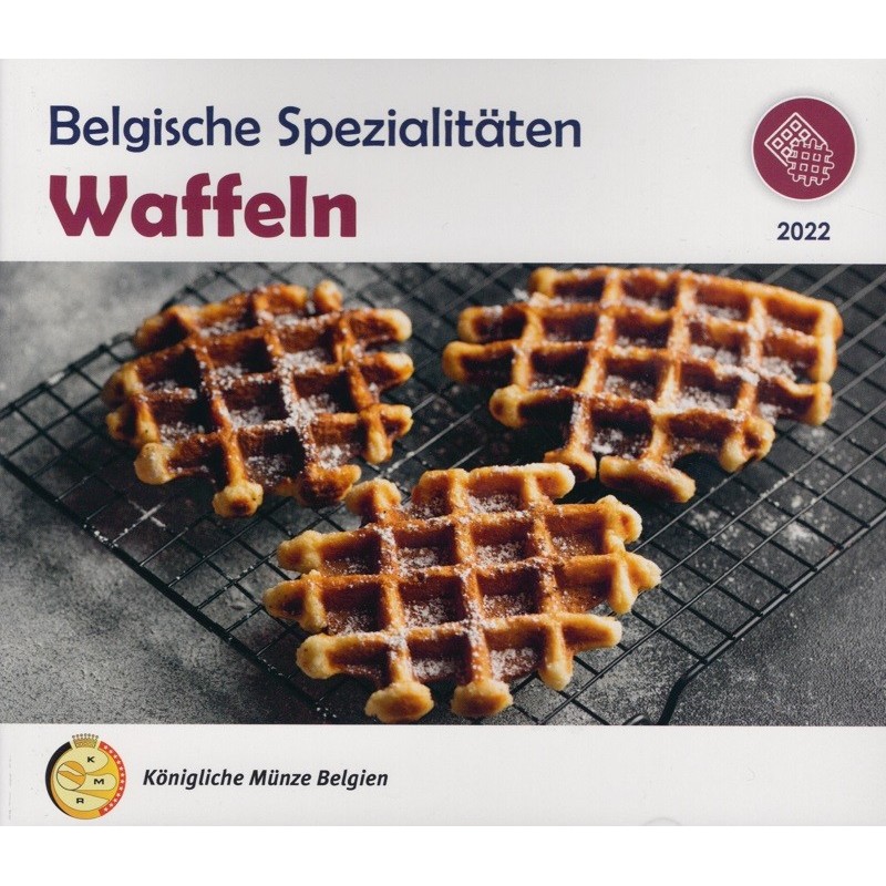 euroerme érme Belgium 2022 Waffle - hivatalos sor (BU)