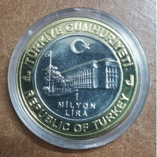 Euromince mince Turecko 1000000 lír 2004 (UNC)