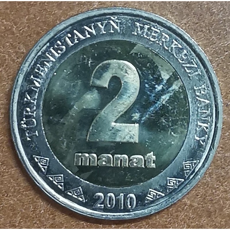 euroerme érme Türkménisztán 2 manat 2010 (UNC)