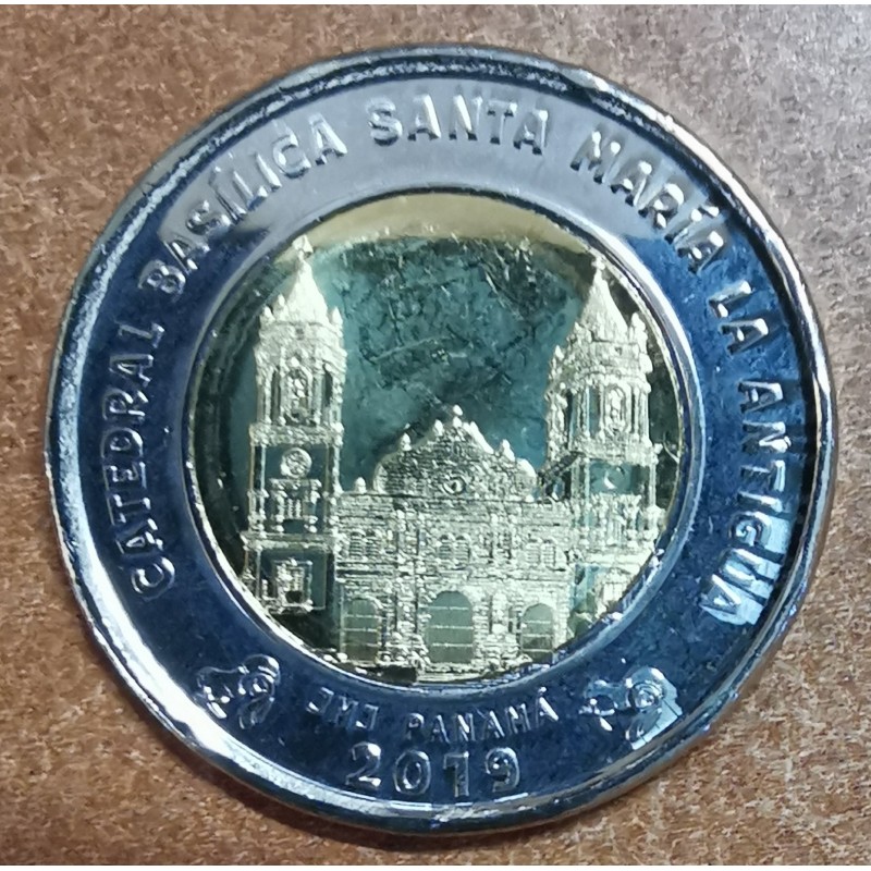 eurocoin eurocoins Panama 1 balboa 2019 - Basilica Santa Maria la A...