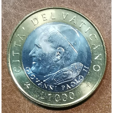 euroerme érme Vatikán 1000 Lira 2001 II. János Pál (UNC)