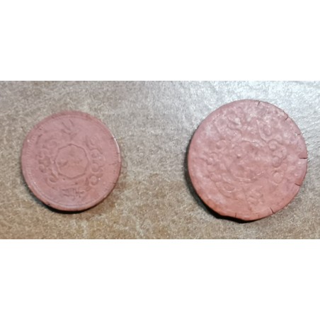 eurocoin eurocoins Manchoukuo 1 and 5 fen 1944-1945 (XF)