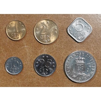 Euromince mince Holandske Antily 6 mincí 1970-1980 (UNC)