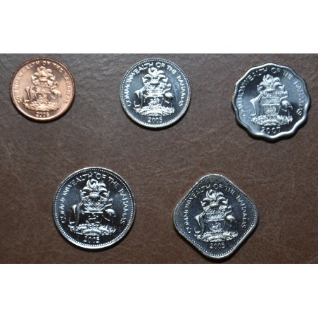 Euromince mince Bahamy 5 mincí 1974-2016 v2 (UNC)