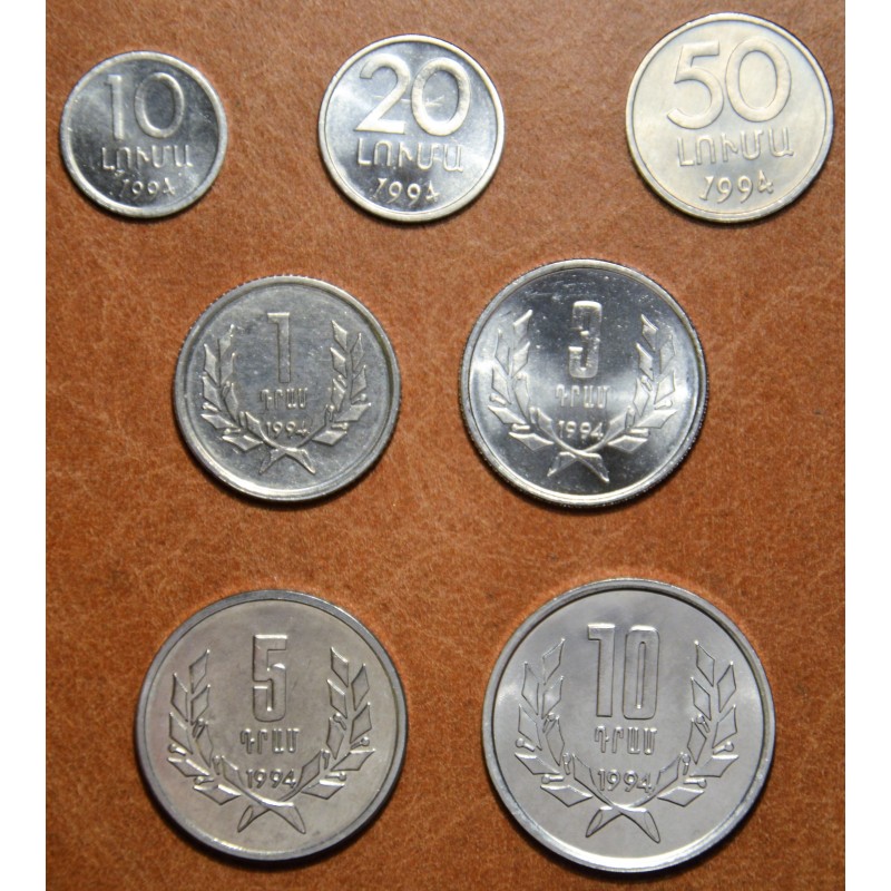 euroerme érme Örményország 7 érme 1994 (UNC)