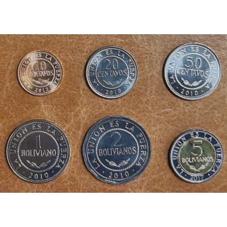 Euromince mince Bolívia 6 mincí 2010-2017 (UNC)