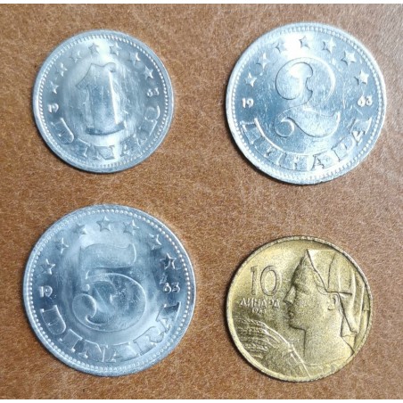 Euromince mince Juhoslávia 4 mince 1963 (UNC)