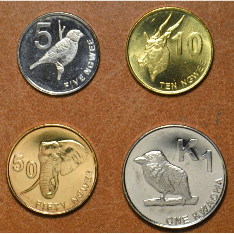 eurocoin eurocoins Zambia 4 coins 2012 (UNC)