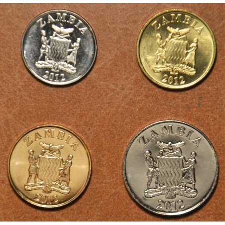 eurocoin eurocoins Zambia 4 coins 2012 (UNC)
