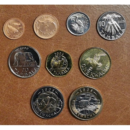 eurocoin eurocoins Malawi 9 coins 1995-2006 (UNC)