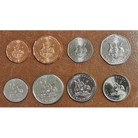 eurocoin eurocoins Uganda 8 coins 1987-2009 (UNC)
