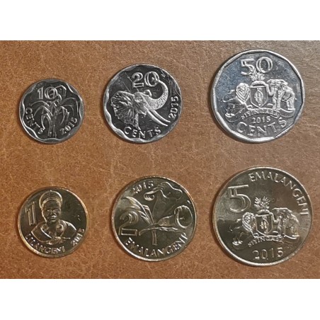 eurocoin eurocoins Kingdom of Eswatini 6 coins 2015 (UNC)