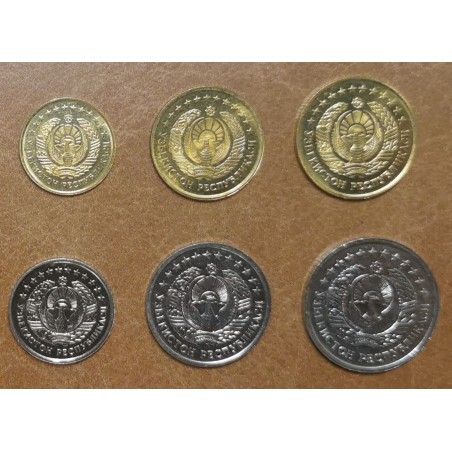 euroerme érme Üzbegisztán 6 érme 1994 (UNC)