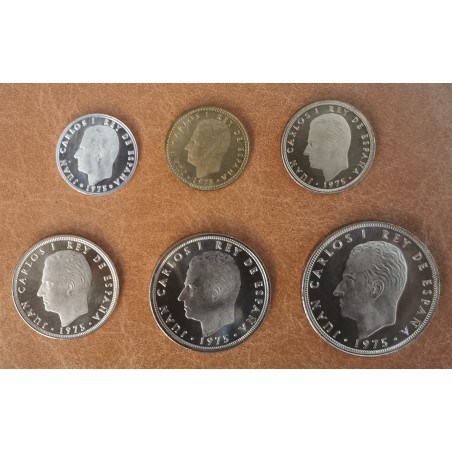 eurocoin eurocoins Spain 6 coins 1975 (UNC)