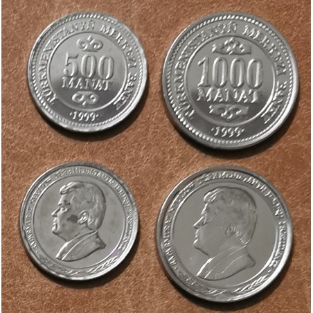 eurocoin eurocoins Turkmenistan 2 coins 1999 (UNC)