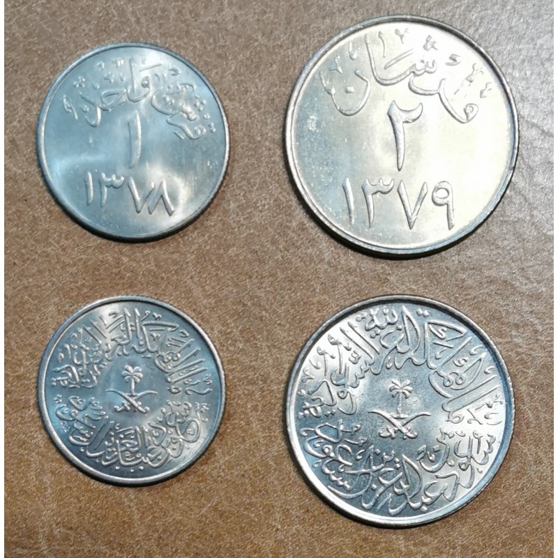 Euromince mince Saudská Arábia 1, 2 Qirsh 1953-1959 UNC)