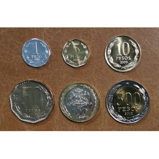 eurocoin eurocoins Chile 6 coins 1988-2012 (UNC)