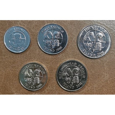 euroerme érme Izland 5 érme 1989-2011 (UNC)