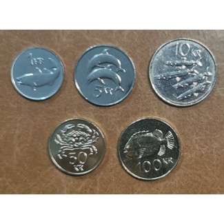 Euromince mince Island 5 mincí 1989-2011 (UNC)