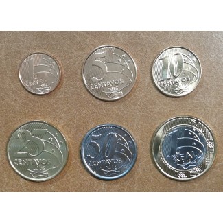 Euromince mince Brazília 6 mincí 1998-2018 (UNC)