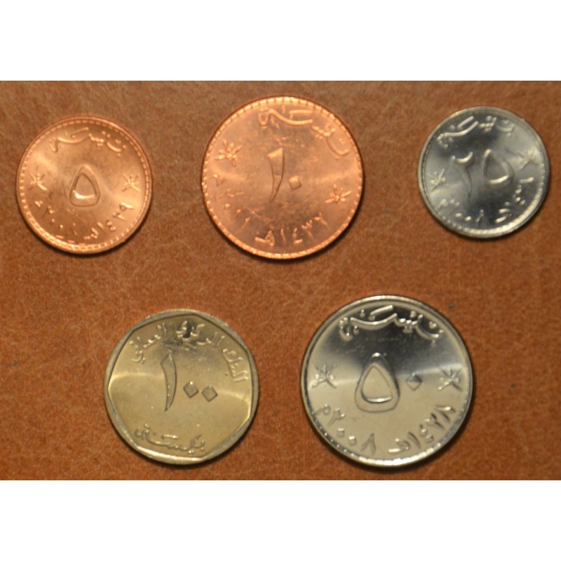 eurocoin eurocoins Oman 5 coins 1983-2009 (UNC)