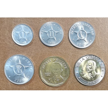 eurocoin eurocoins Cuba 5 coins 1963-2017 (UNC)