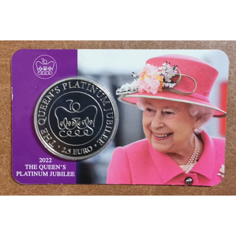 eurocoin eurocoins 2,5 Euro Malta 2022 - Queen Elizabeths Platinum ...