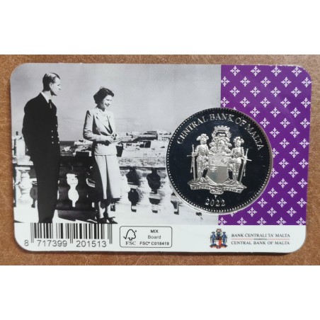 eurocoin eurocoins 2,5 Euro Malta 2022 - Queen Elizabeths Platinum ...