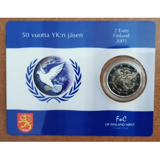 euroerme érme 2 Euro Finnország 2005 - Az ENSZ megalakulásának 60. ...