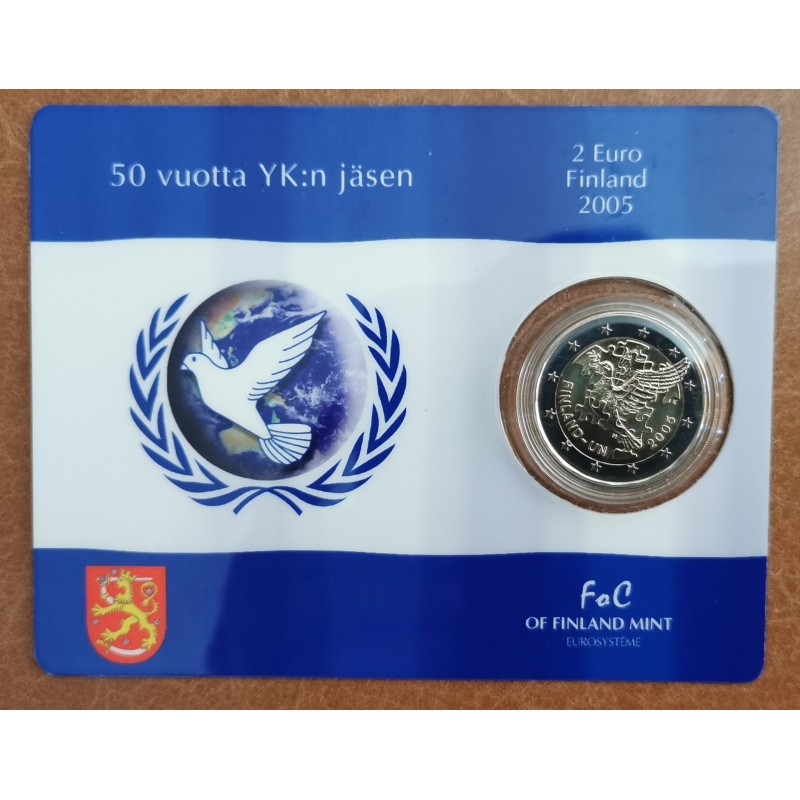 eurocoin eurocoins 2 Euro Finland 2005 - 60th anniversary of the es...