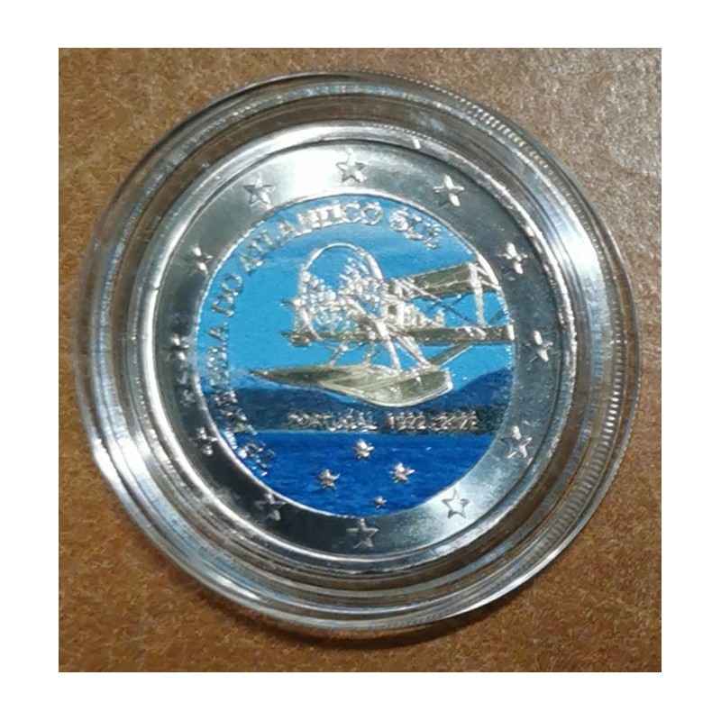 2 Euro Portugal 2022 - 100th anniversary of the first crossing of the South Atlantic by plane II. (colored UNC)