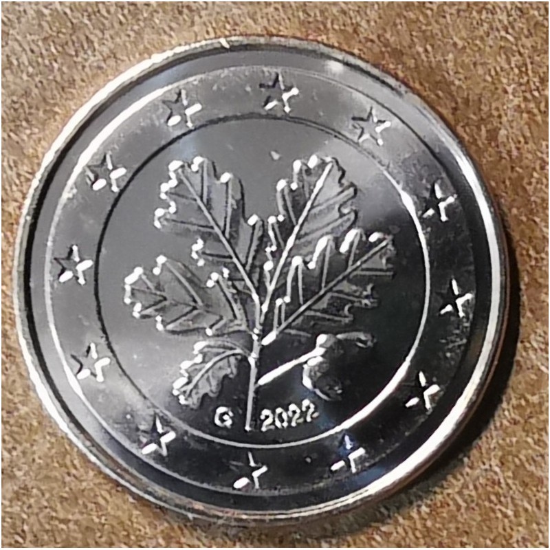eurocoin eurocoins 1 cent Germany 2022 \\"G\\" (UNC)