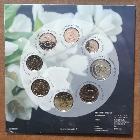 Euromince mince Fínsko 2022 - sada 8 euromincí - Mladomanželia (BU)
