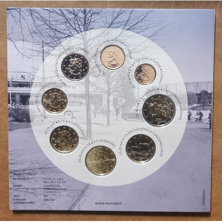 Euromince mince Fínsko 2022 - sada 8 euromincí - Helsinki 1952 (BU)