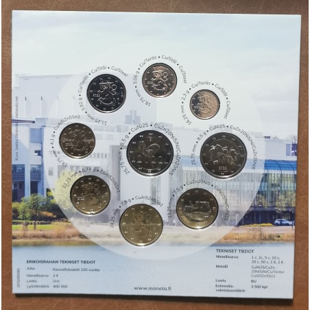 Euromince mince Fínsko 2022 - sada 9 euromincí - Fínsky národný bal...