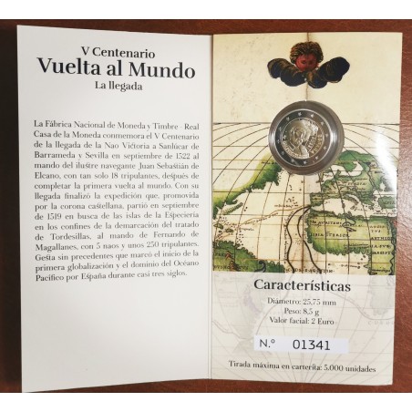 eurocoin eurocoins 2 Euro Spain 2022 - 500th Anniversary of the Fir...