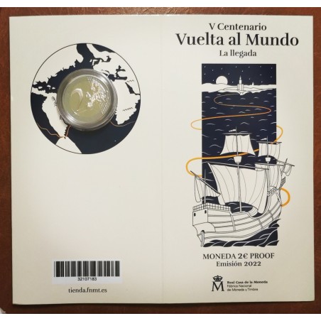 eurocoin eurocoins 2 Euro Spain 2022 - 500th Anniversary of the Fir...