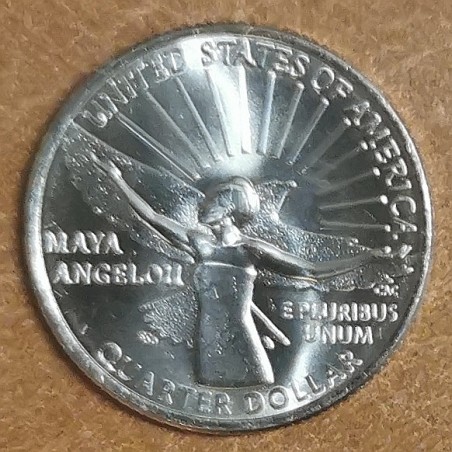 Euromince mince 25 cent USA 2022 Maya Angelou \\"D\\" (UNC)