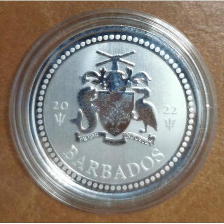 eurocoin eurocoins 1 dollar Barbados 2022 - Trident (1 oz Ag)